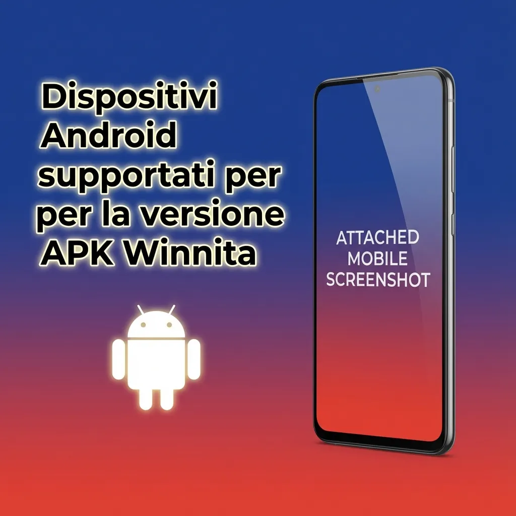 Tabella in italiano con marchi Android (Samsung, Sony, Huawei, ecc.) e modelli compatibili con l’app Winnita APK