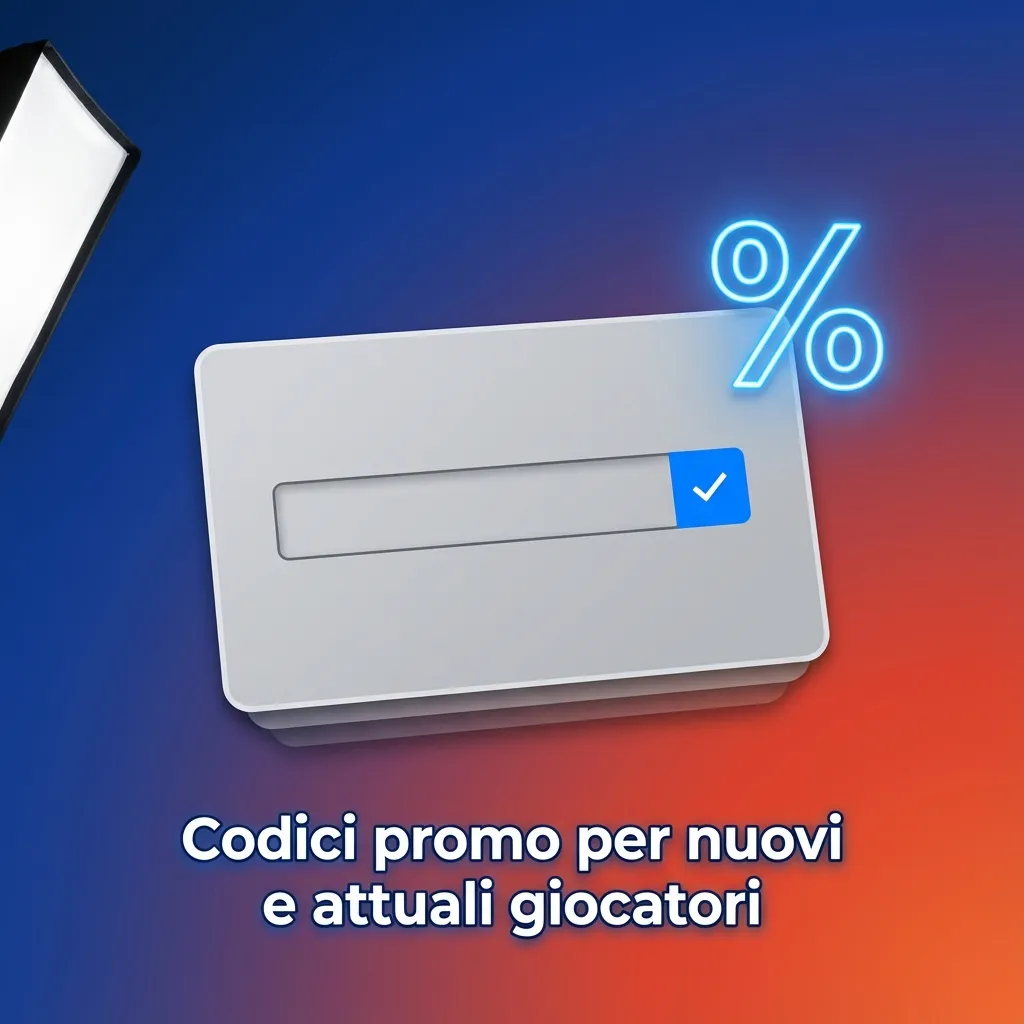 Tabella con esempi di codici promo casino e sport, con istruzioni numerate su come inserirli durante registrazione o deposito